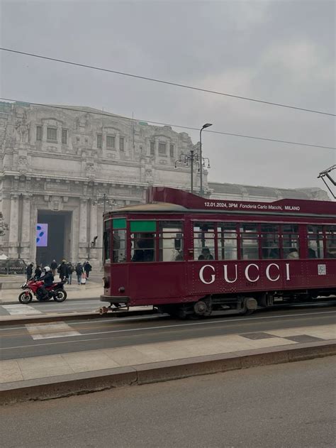 gucci tram|gucci in milan italy.